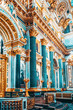 Inside Saint Isaac's Cathedral- greatest architectural creation. Saint Petersburg.