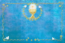 First Holy Communion Invitation Card.