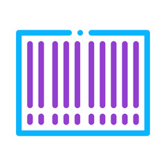 Poster - Barcode Bar Code Icon Vector. Outline Barcode Bar Code Sign. Isolated Contour Symbol Illustration