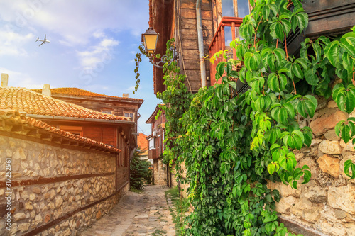 city-landscape-view-of-the-old-streets-and-homes-in-balkan-style-the-old-town-of-nesebar-in-burgas-province-on-the-black-sea-coast-of-bulgaria