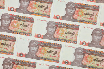 MANDALAY/MYANMAR - 07th January, 2020 : Myanmar Kyats Banknote, Money, Kyat Currency in Myanmar.