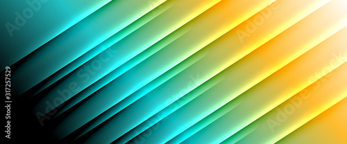 Rainbow fluid gradient background with abstract lines. Colorful geometric bac...