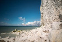 White Cliffs At The Eastbourne Coastline 