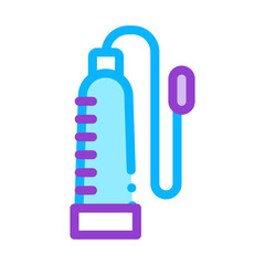 Poster - Penis Pump Icon Vector. Outline Penis Pump Sign. Isolated Contour Symbol Illustration