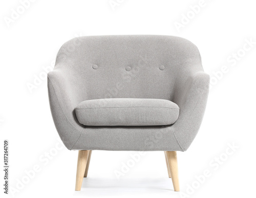 Cuadros en Lienzo Modern armchair on white background