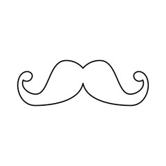 Wall Mural - Isolated male mustache vector design