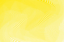 Polka Dot Yellow White Halftone Pattern