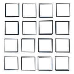 Fototapete - Set of hand drawn elements template color editable. hand drawn elements symbol vector sign isolated on white background illustration for graphic and web design.