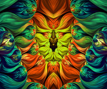 Computer Generated Colorful Fractal Artwork
