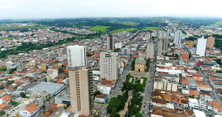 Aerial image of Alfenas, city of Minas Gerais