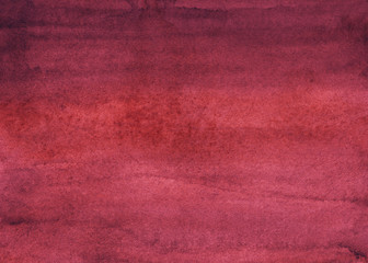 Poster - Watercolor burgundy and red background painting, vintage elegant texture. Old watercolour deep crimson backdrop. Brush strokes on paper.