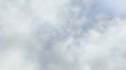 Wall Mural - flying through white clouds and blue sky in seamless loop