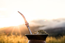 Chimarrão, Or Mate, Is A Characteristic Drink Of The Culture Of Southern South America Bequeathed By Indigenous Cultures. It Consists Of A Gourd, A Pump, Ground Yerba Mate And Warm Water.