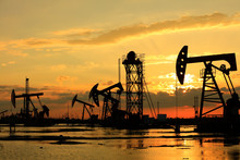 In The Evening, Oil Pumps Are Running