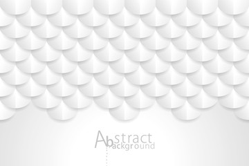 Aufkleber - Geometric pattern texture white wallpaper abstract background with copy space.