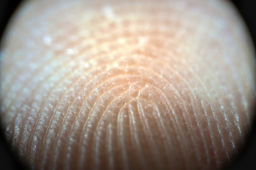 Fingerprint close up tap