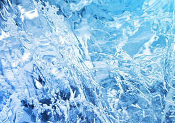 Poster - Colorful ice texture