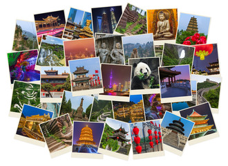 Wall Mural - Collage of China images (my photos) - travel background