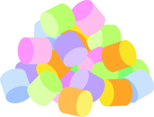 marshmallow icon, logo vector illustration