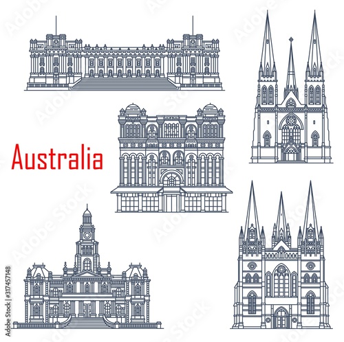Cuadros en Lienzo Australian famous building landmarks, architecture