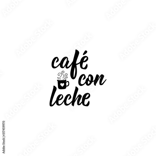 Cuadros en Lienzo Coffee with milk - in Spanish