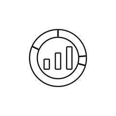 Poster - market analysis icon. Element of seo and development icon with name for mobile concept and web apps. Detailed market analysis icon can be used for web and mobile on white background