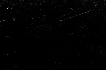 Poster - white scratches with scuffs isolated on black