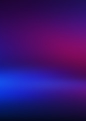 Leinwandbilder - Abstract dark background with blue and pink neon glow. Neon light lines. Show empty stage background