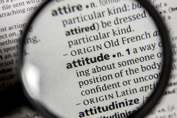 the word or phrase attitude in a dictionary.