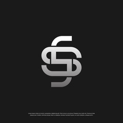 Wall Mural - Letter S monogram logo design Vector EPS 10