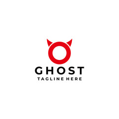 devil logo icon vector isolated