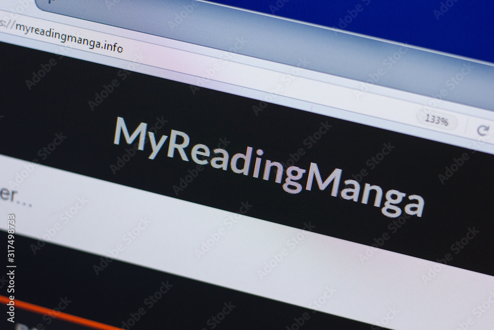 Ryazan, Russia - June 16, 2018: Homepage of MyReadingManga website on ...