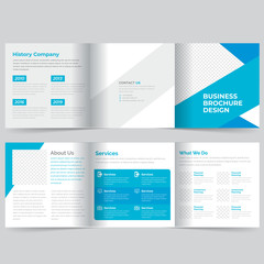 Canvas Print - square trifold brochure template