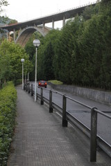 Poster - Traffic in a road in the suburbs of Bilbao