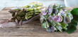 Food photography with asparagus