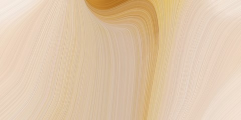 Aufkleber - background graphic with abstract waves illustration with pastel gray, peru and dark khaki color