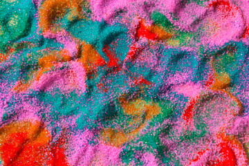 Poster - color sand in geometric pattern background