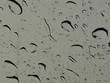 Raindrops on the glass, gray sky 01