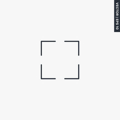 Poster - Full screen, linear style sign for mobile concept and web design
