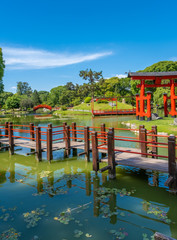 Wall Mural - Buenos Aires Japanese Gardens, a public space administered by a non-profit organization in Buenos Aires, Argentina. One of the largest Japanese gardens in the world outside Japan.