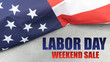 © OFC Pictures - USA flag background Labor Day weekend sale