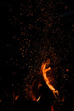 Embers Fly Above Flame