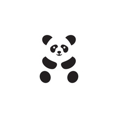 Canvas Print - Panda icon logo design vector template