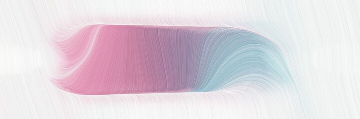 Aufkleber - dynamic horizontal banner with linen, rosy brown and white smoke colors. dynamic curved lines with fluid flowing waves and curves