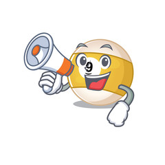 Sticker - An icon of billiard ball having a megaphone