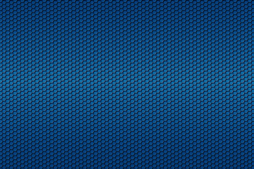 Wall Mural - blue honeycomb Carbon fiber background, black texture