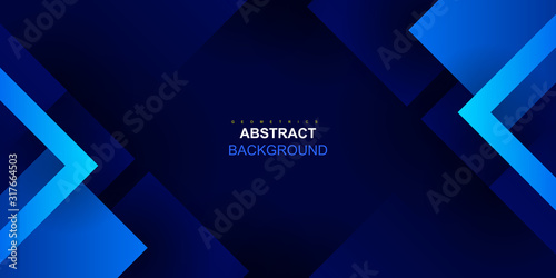 Cuadros en Lienzo Dynamic vibrant colorful gradient blue background