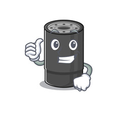 Sticker - Cheerfully oil filter making Thumbs up gesture