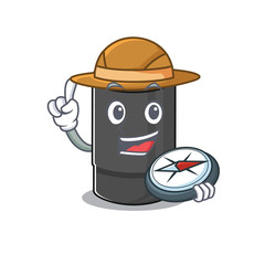 Sticker - Oil filter stylized Explorer having a compass