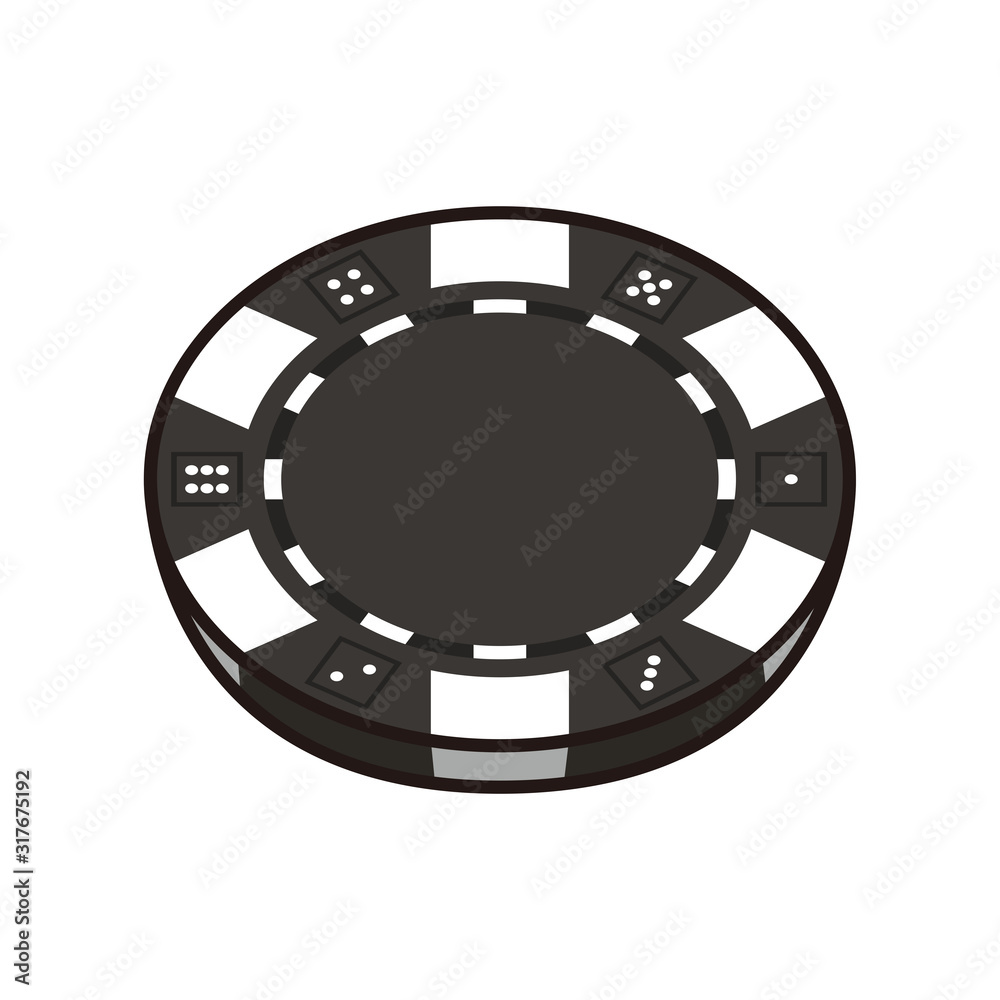 Image vectorielle Stock ブラックチップのイラスト。チップはルーレットやポーカーなど、カジノゲームで賭けるときに使うコイン。 |  Adobe Stock